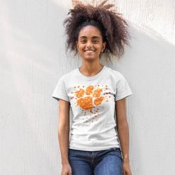 Clemson Tigers Heart NCAA T-shirt For Women