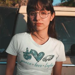 Peace Love Philadelphia Eagles Shirt 3