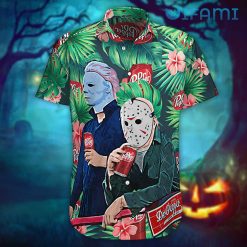 Halloween Horror Michael Myers Jason Dr Pepper Hawaiian Shirt