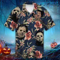 Halloween Horror Leatherface Michael Myers Jason Freddy Hawaiian Shirt