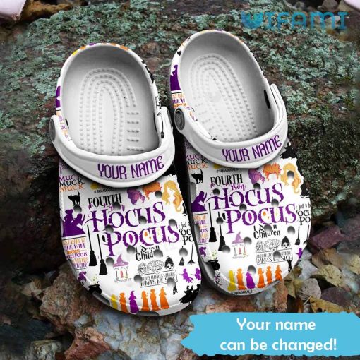 Hocus Pocus Classic Halloween Crocs, Custom Name Halloween Gift