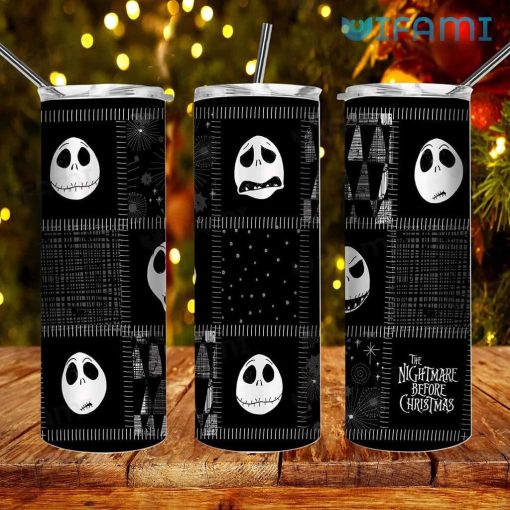 Jack Skellington Funny Face Tumbler The Nightmare Before Christmas Gift