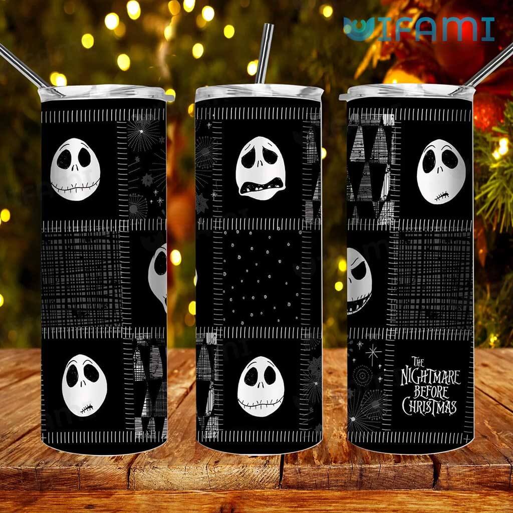 Jack Skellington Funny Face Tumbler The Nightmare Before Christmas Gift 1