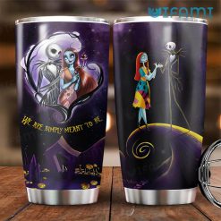 Jack Skellington Sally In Love Heart Gift We Are Simply Meant To Be Tumbler 2