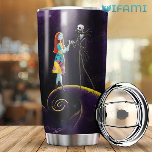 Jack Skellington Sally In Love Heart Gift We Are Simply Meant To Be Tumbler