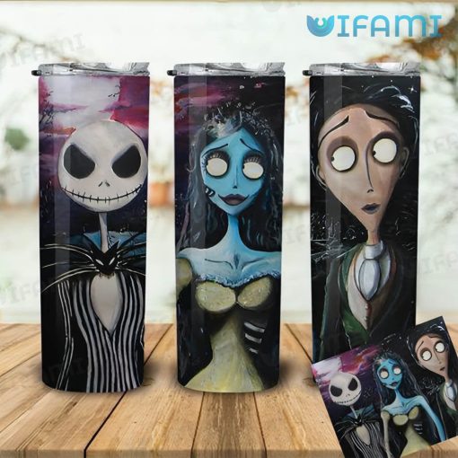 Jack Skellington The Corpse Bride Gift Victor And Emily Tumbler