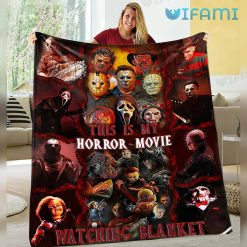 Michael Myers Jason Voorhees Freddy Krueger Leatherface Ghostface Pinhead Chucky Horror Movie Blanket