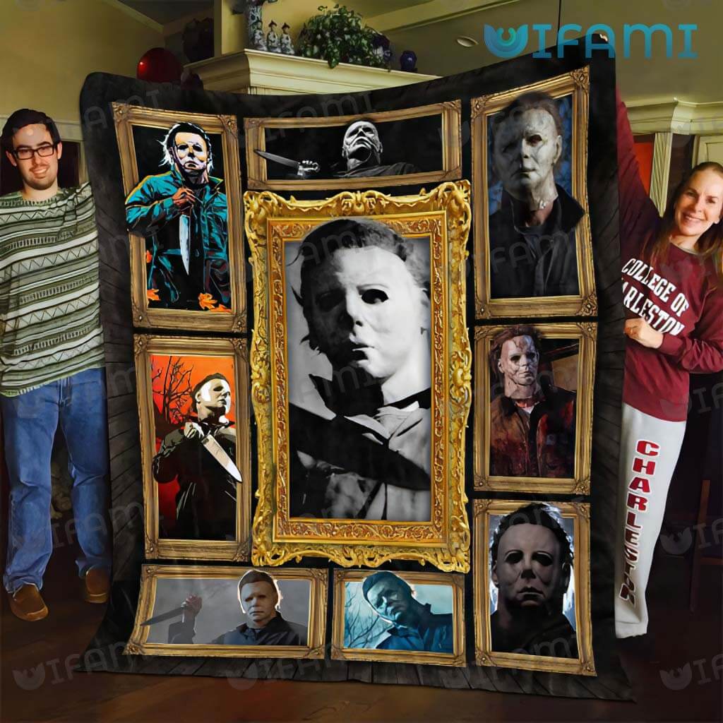 Michael Myers Picture Frames Blanket For Halloween Horror Movie Fans 1