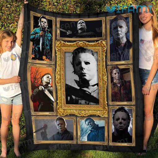 Michael Myers Picture Frames Blanket For Halloween Horror Movie Fans