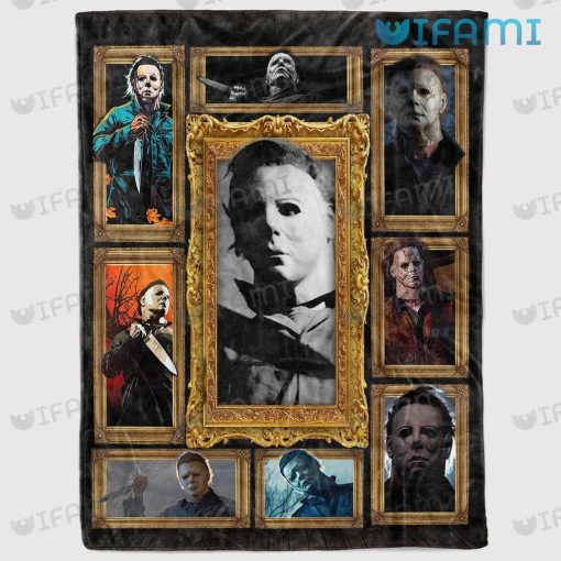 Michael Myers Picture Frames Blanket For Halloween Horror Movie Fans