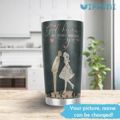 Personalized 5th Wedding Anniversary Gift For Couple, God Knew My Heart Needed You Tumbler