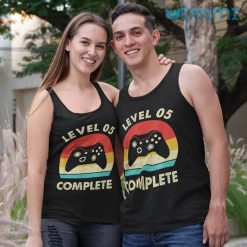 Retro 5 Year Anniversary Level 5th Complete T Shirt Gift For Couple 3