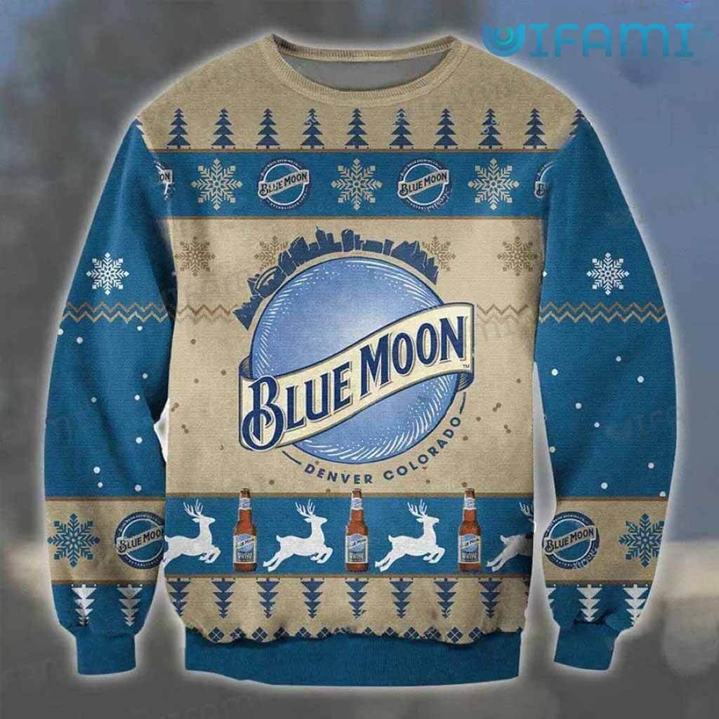 Adorable Blue Moon Beer Ugly Reindeer Christmas Gift For Beer Lovers