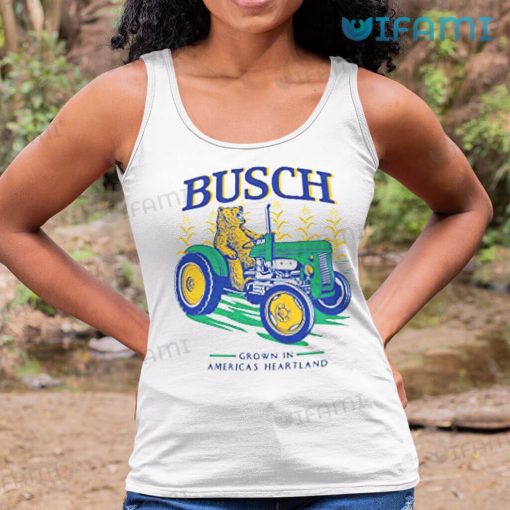 Busch Apple Shirt Grown In America’s Heartland Funny Bear Gift