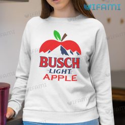 Busch Apple Shirt Red Logo Beer Lovers Sweatshirt