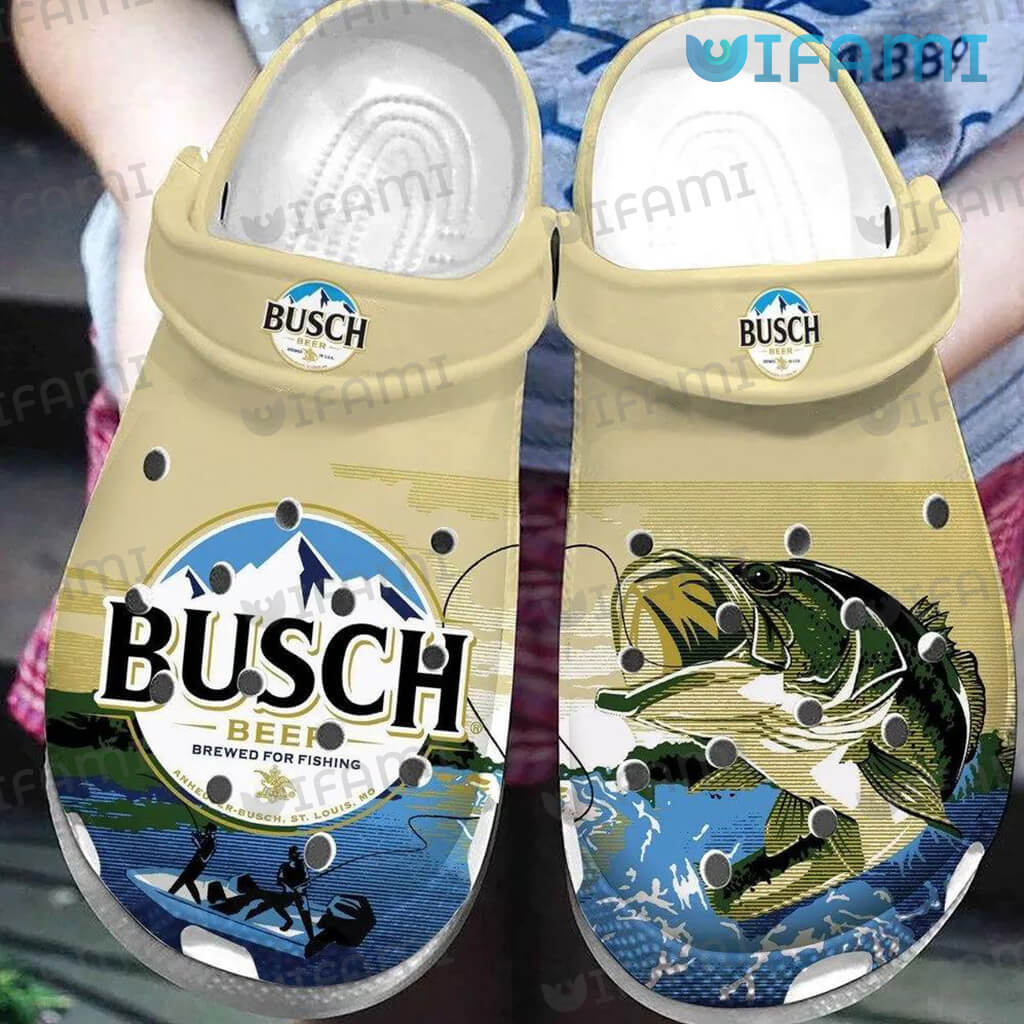 Busch Beer Crocs Brewed For Fishing Gift For Beer Lovers