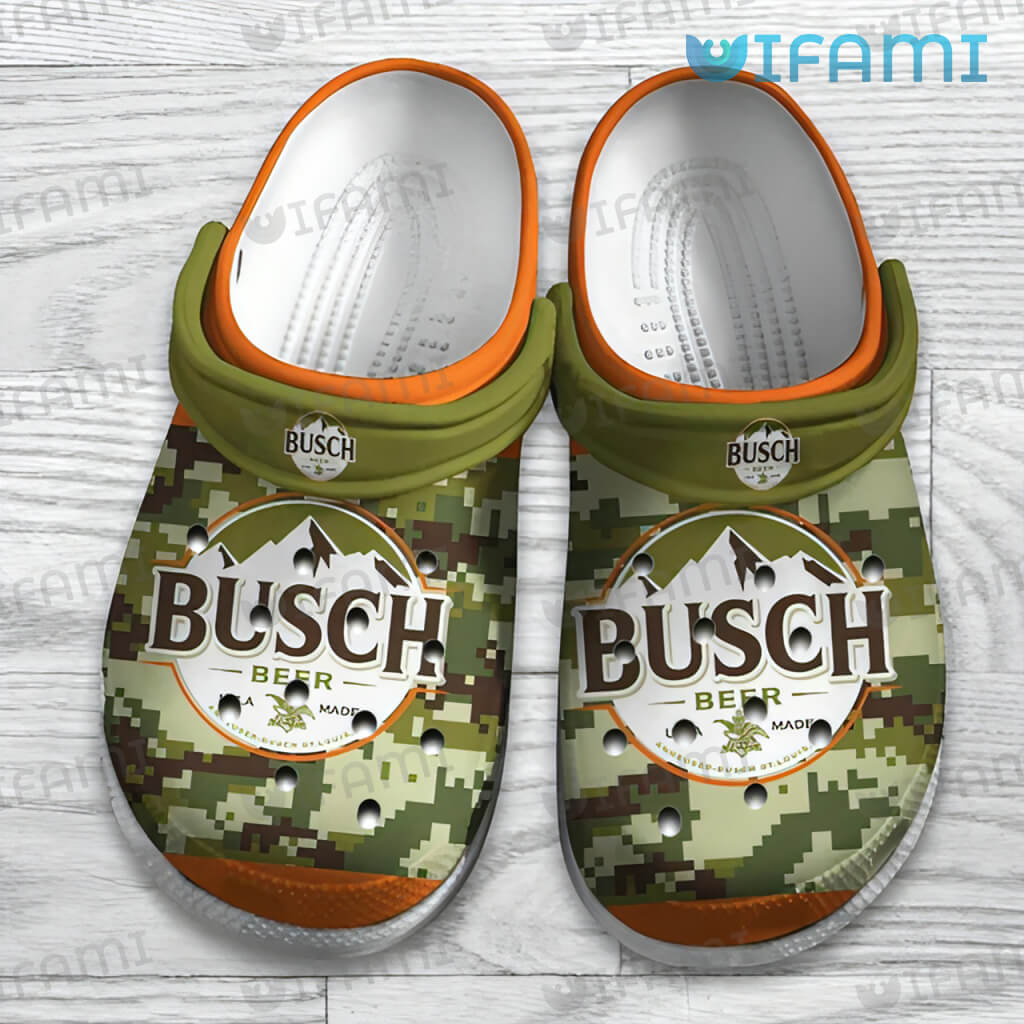 Busch Beer Crocs Pixel Camo Beer Lovers Gift