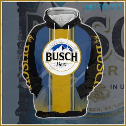 Busch Beer Hoodie 3D Mountain Logo Beer Lovers Gift Front