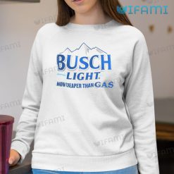Busch Light Apple Shirt Now Cheaper Than Gas Blue Sweatshirt