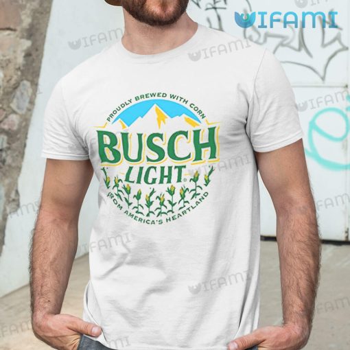 Busch Light Apple Shirt Proudly Brewed With Corn From America’s Heartland Gift