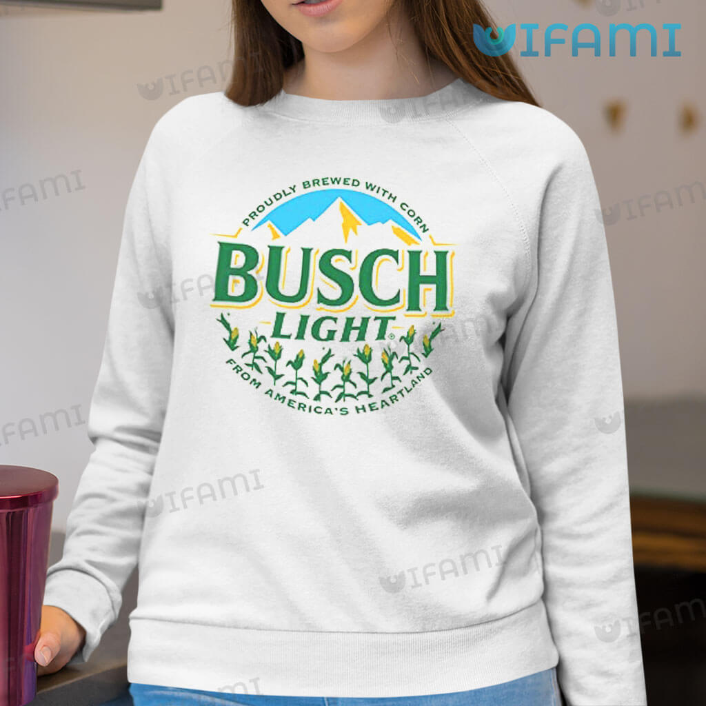Busch Light Apple Sweatshirt Proudly Brewed With Corn Gift