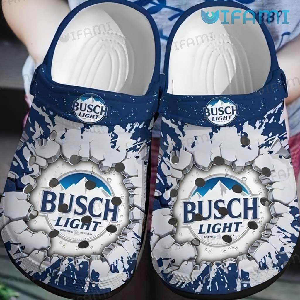 Busch Light Crocs Cracked Surface 3D Beer Lovers Gift