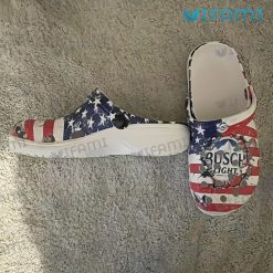 Busch Light Crocs Cracked USA Flag For Beer Lovers