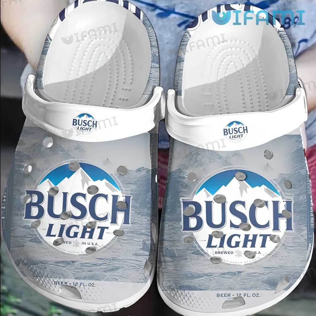 Adorable Busch Light Mountain Logo Crocs Beer Lovers Gift