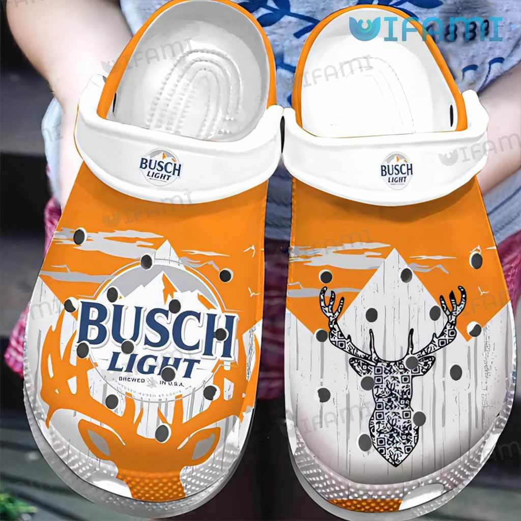 Busch Light Crocs Orange Deer Hunting Beer Lovers Gift