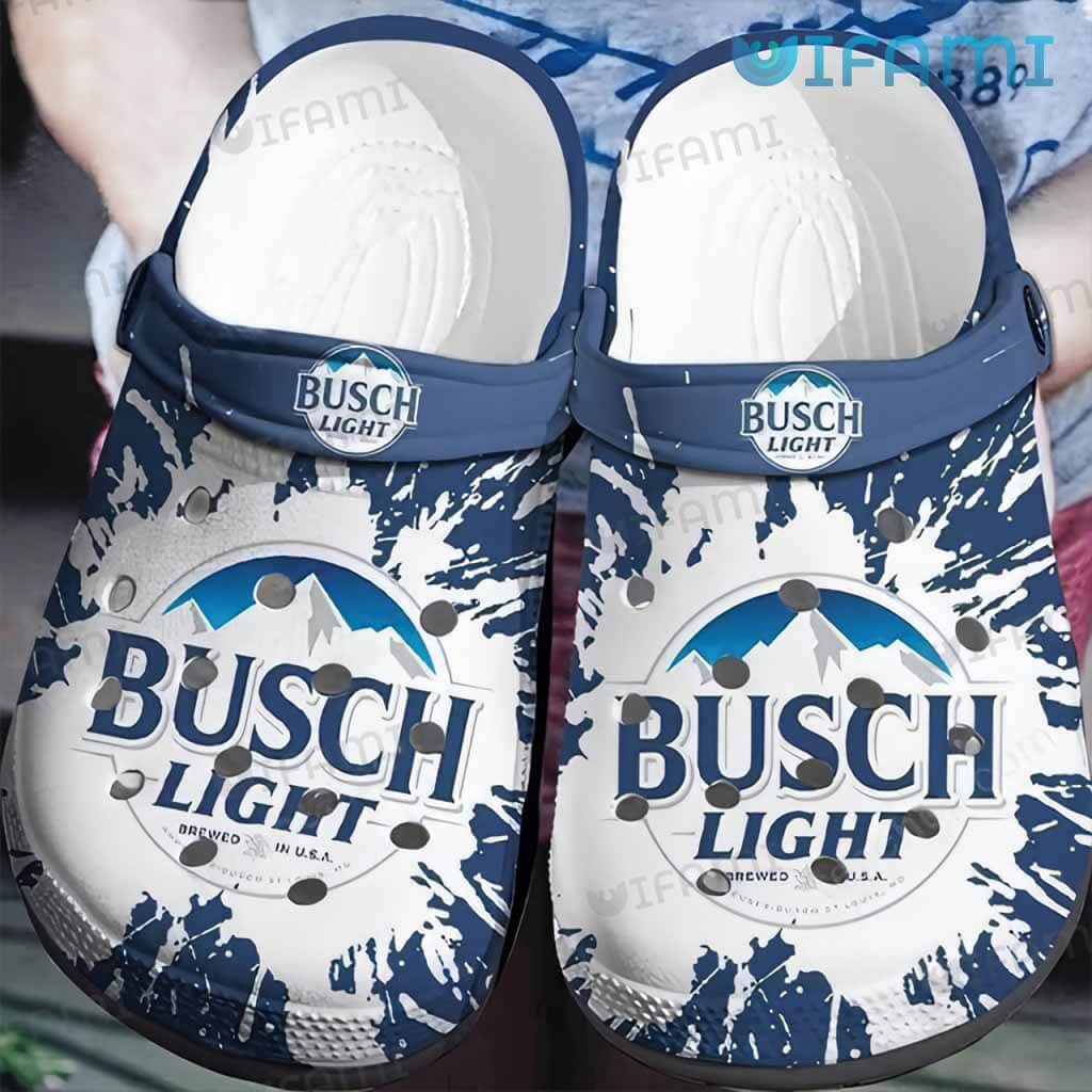 Busch Light Crocs Paint Splash Effect Beer Lovers Gift
