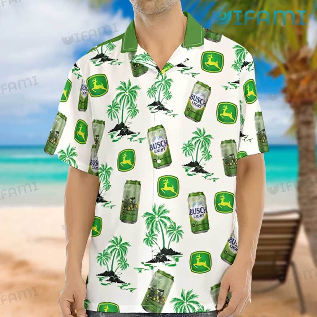 Busch Light Hawaiian Shirt John Deere Beer Lovers Gift