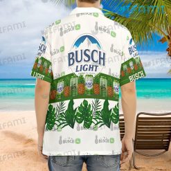 Busch Light Hawaiian Shirt Monstera Pineapple Beer Lovers Gift Back