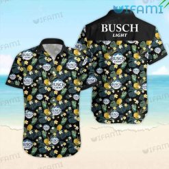 Busch Light Hawaiian Shirt Pineapple Flowers Gift For Beer Lovers