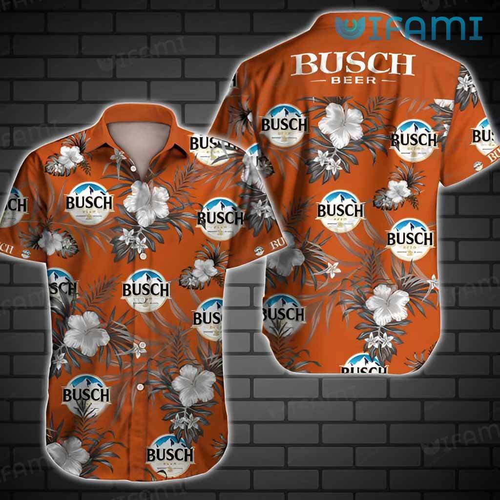 Colorful Busch Light Retro Floral Hawaiian Shirt Beer Lovers Gift