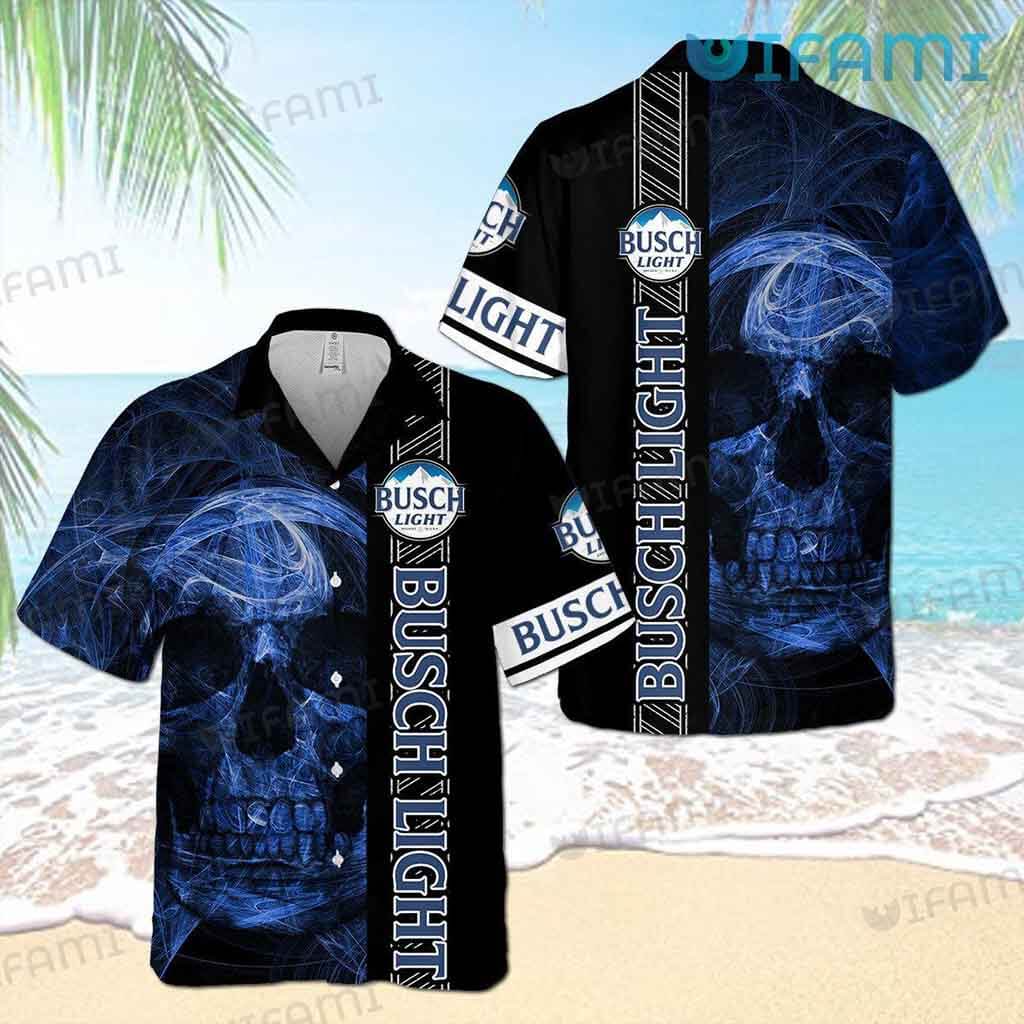 Busch Light Skull Danger Hawaiian Shirt Gift For Beer Lovers