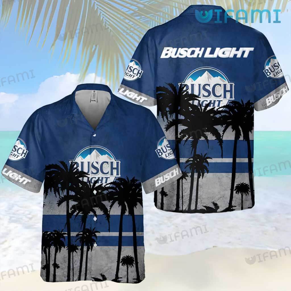 Special Busch Light  Tropical Coconut Tree Hawaiian Shirt Beers Lover Gift
