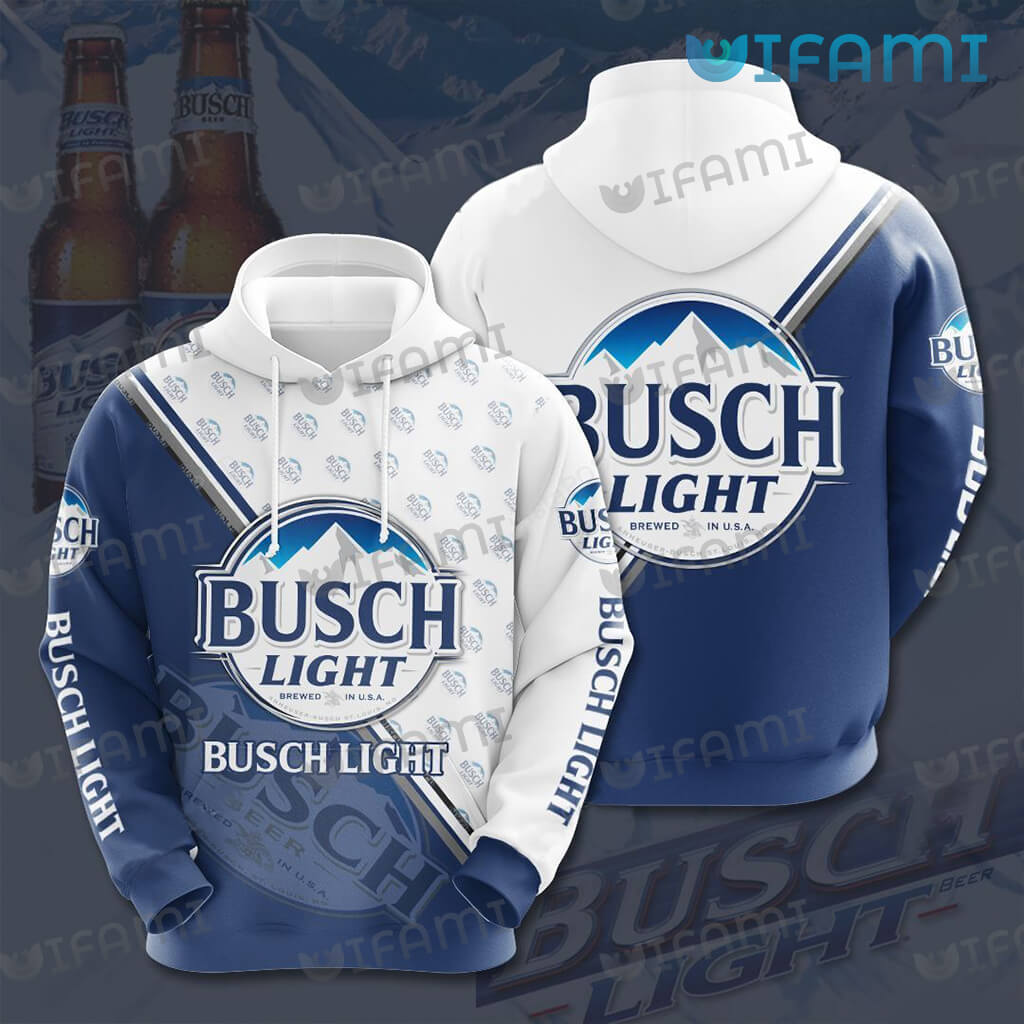 Busch Light Hoodie 3D Brewed In USA Beer Lovers Gift