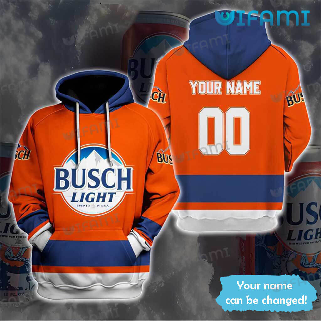 Busch Light Hoodie 3D Custom Name Beer Lovers Gift