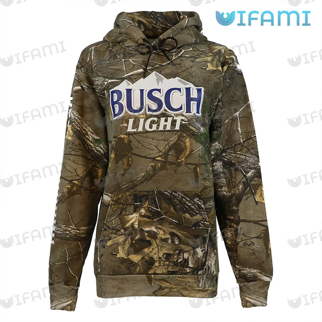 Classic Busch Light 3D Forest Camo Hoodie Beer Lovers Gift