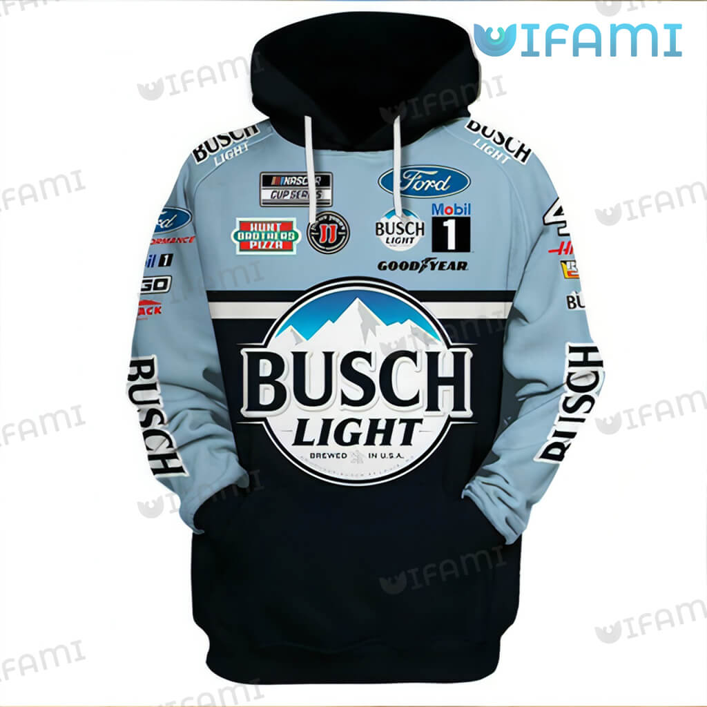 Adorable Busch Light 3D Kevin Harvick Nascar Hoodie Gift For Beer Lovers