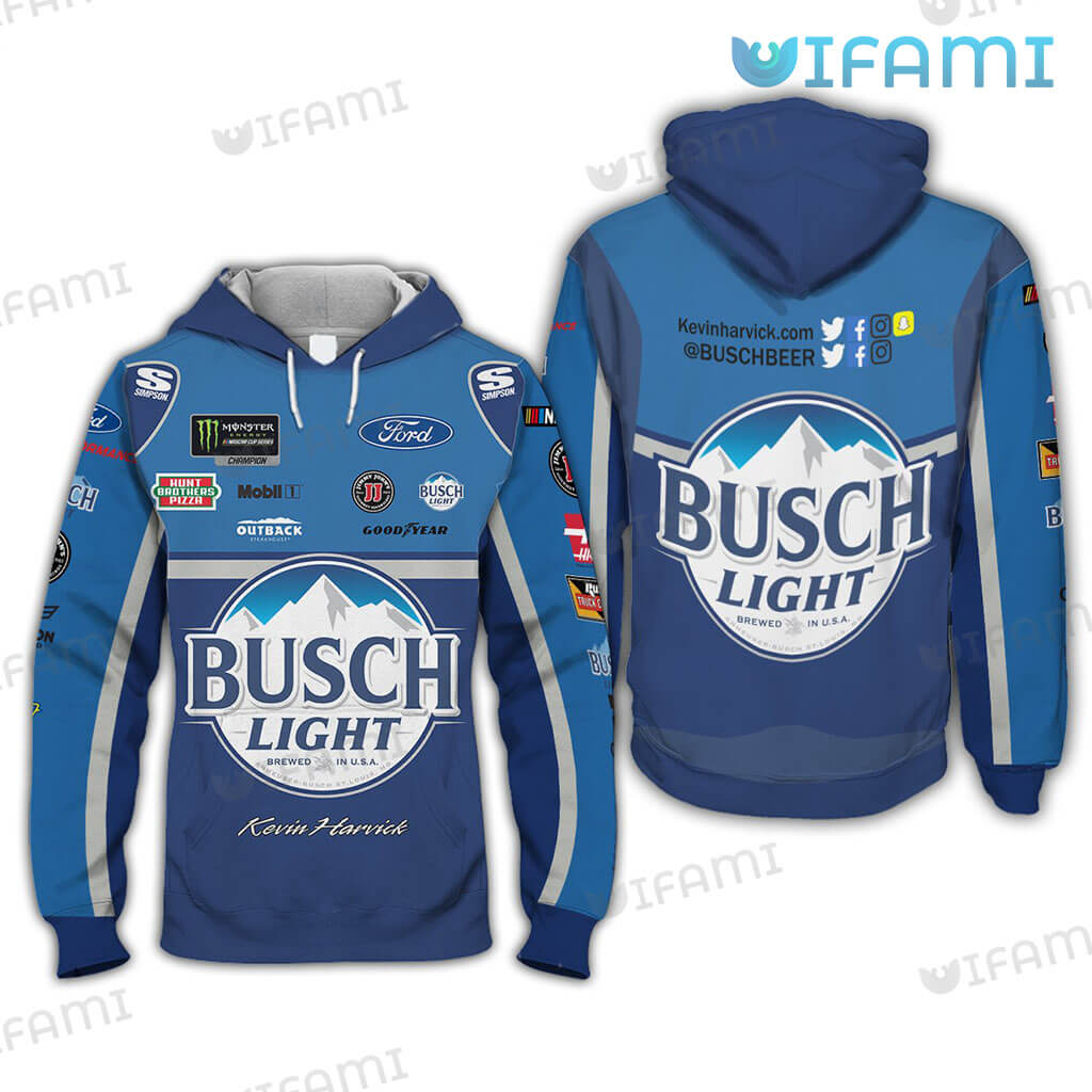 Busch Light Hoodie Kevin Harvick Nascar Gift For Beer Lovers