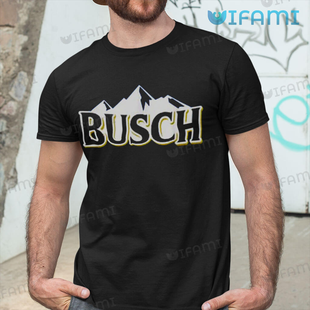 Black Busch Light  Beer Mountains Logo Shirt Gift For Beer Lovers