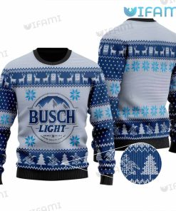 Busch Light Ugly Sweater Brewed In USA Christmas Gift For Beer Lovers