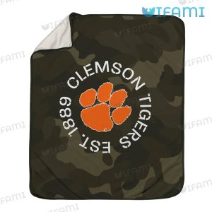 Clemson Blanket Camo Pattern Clemson Tigers Gift