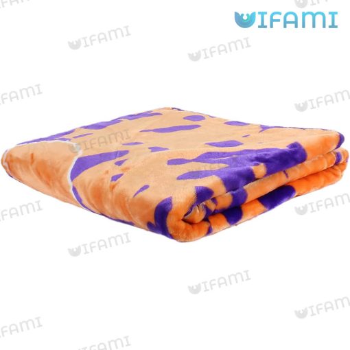 Clemson Blanket Purple Orange Bleed Clemson Tigers Gift