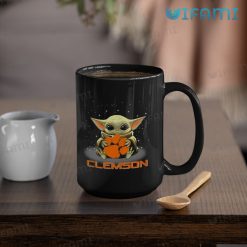 Clemson Coffee Mug Baby Yoda Hug Clemson Tigers Gift Mug 15oz