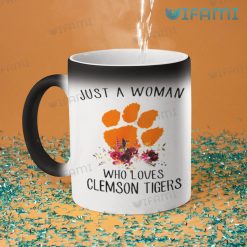 Clemson Coffee Mug Just A Woman Who Loves Clemson Tigers Gift Magic Mug