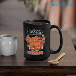 Clemson Coffee Mug Never Underestimate A Woman Who Understands Football And Loves Clemson Gift 4