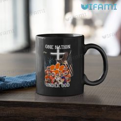 Clemson Coffee Mug One Nation Under God Clemson Tigers Gift Black Mug