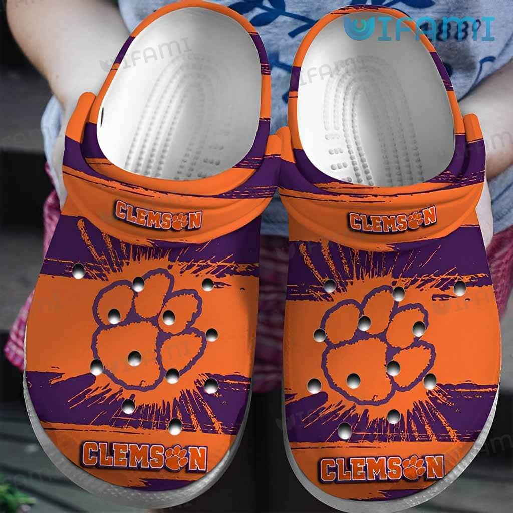 Clemson Bleed Purple Orange Crocs Clemson Tigers Gift